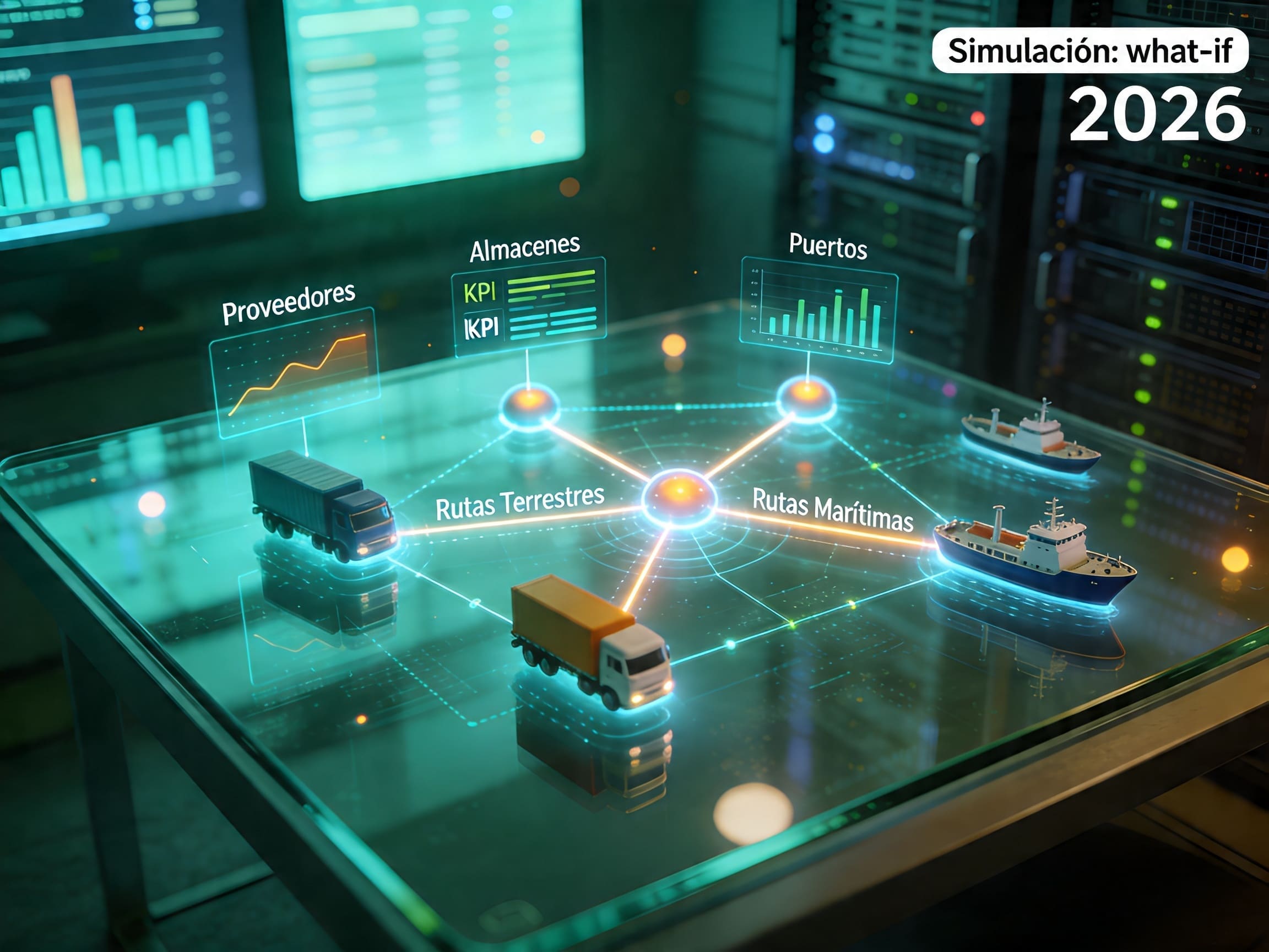 Gemelos digitales para mejorar la resiliencia de la cadena de suministro.